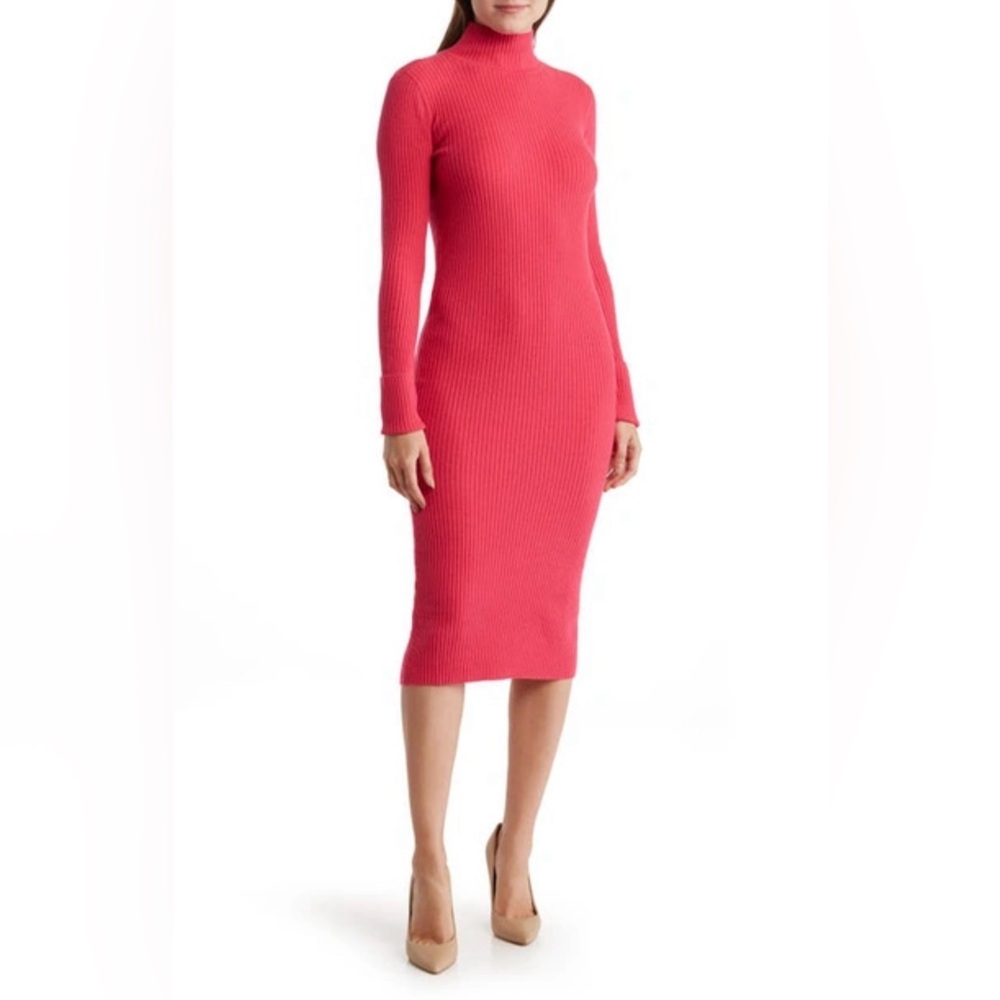 Steve Madden Sweater Of Intent Midi Dress In Pink Size XS NWOT